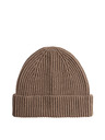 Marks & Spencer Kötött bordázott sapka Marks & Spencer barna