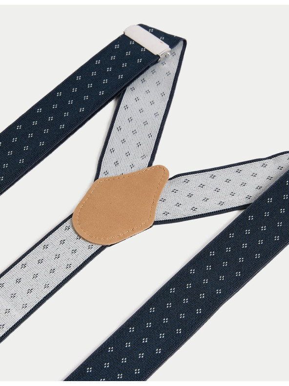 Marks & Spencer Klasszikus pöttyös nadrágtartó Marks & Spencer tengerészkék