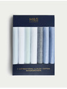 Marks & Spencer Antibakteriális kendők tiszta pamutból, 7 db csomag Marks & Spencer kék