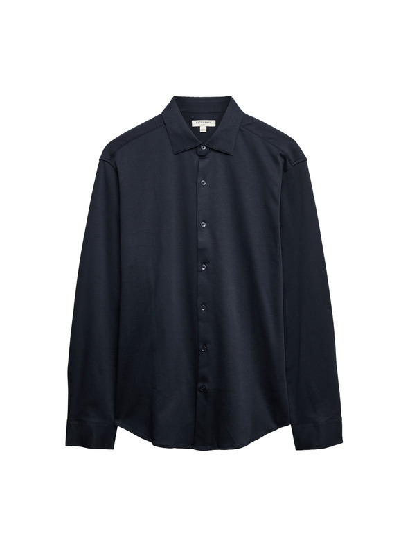 Marks & Spencer Marks & Spencer jersey pamuting, normál szabású, könnyen vasalható tengerkék