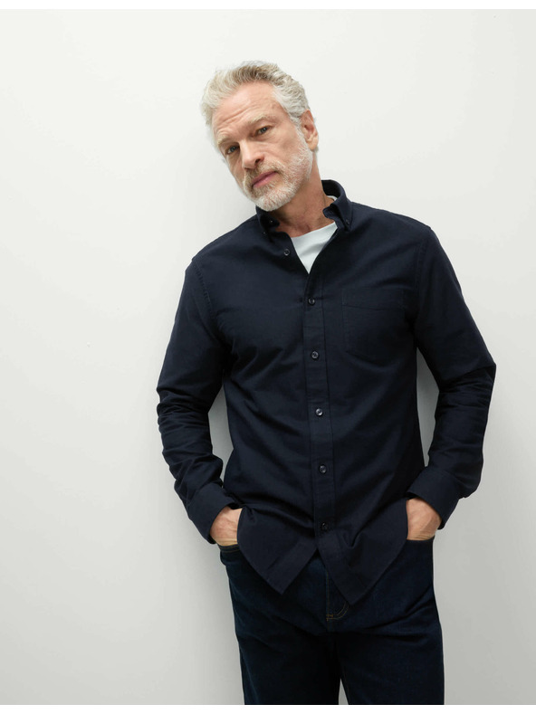 Marks & Spencer Marks & Spencer The Ultimate 100% pamut oxford ing tengerészkék