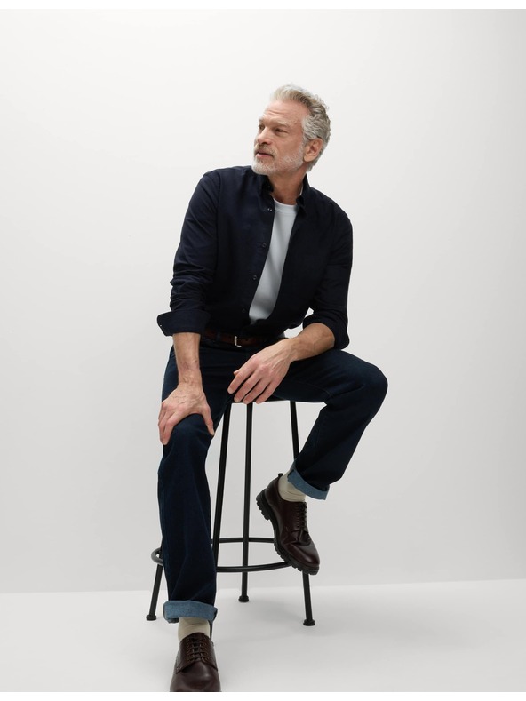 Marks & Spencer Marks & Spencer The Ultimate 100% pamut oxford ing tengerészkék