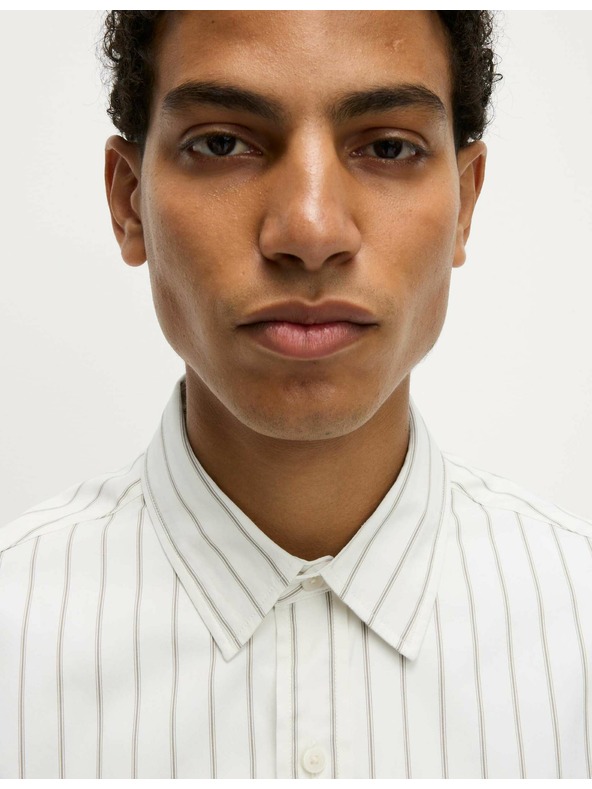 Marks & Spencer Csíkos ing tiszta pamutból Marks & Spencer fehér