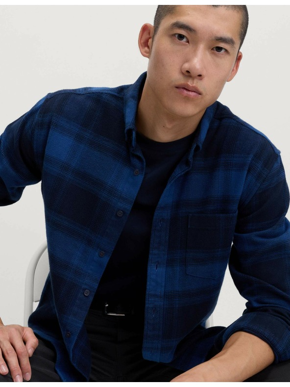 Marks & Spencer Marks & Spencer 100% pamut flanel ing tengerészkék