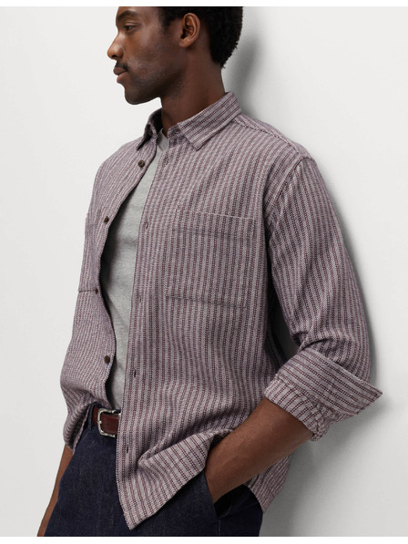 Marks & Spencer Marks & Spencer csíkos 100% pamut flanel ing szürke