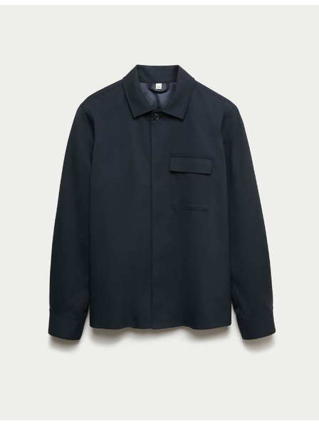 Marks & Spencer Marks & Spencer magas pamuttartalmú felső ing tengerészkék