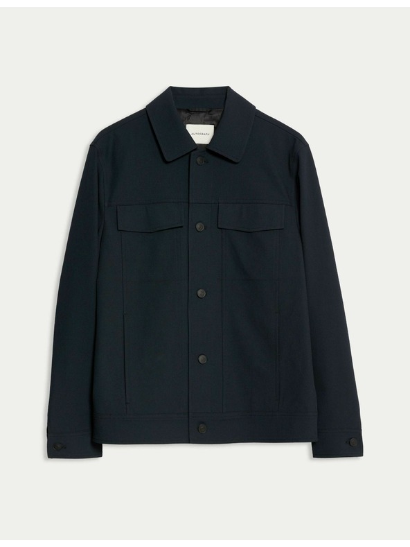 Marks & Spencer Marks & Spencer funkcionális twill dzseki textúrával tengerészkék