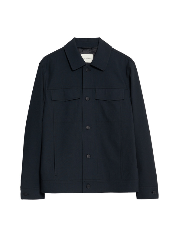 Marks & Spencer Marks & Spencer funkcionális twill dzseki textúrával tengerészkék