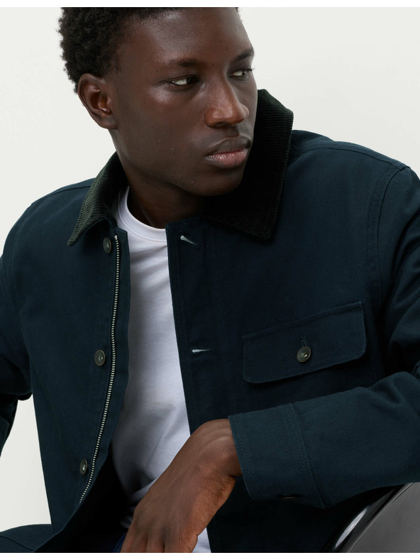 Marks & Spencer Marks & Spencer 3 zsebes tiszta pamut dzseki tengerészkék