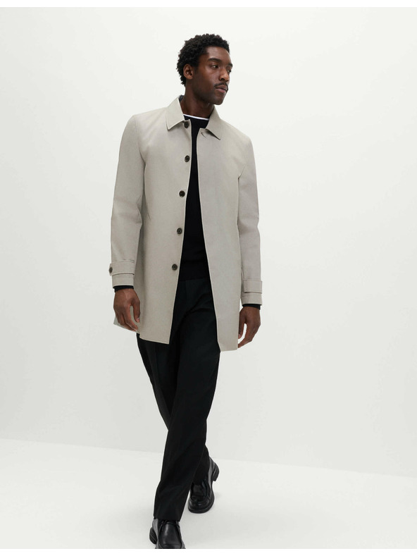 Marks & Spencer Marks & Spencer hosszított esőkabát pamut keverékből szürke