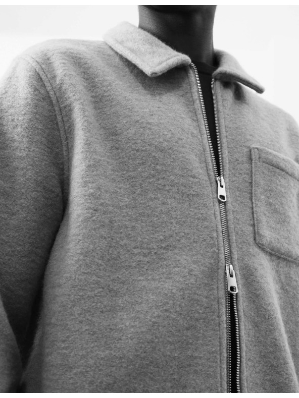 Marks & Spencer Flíz dzseki cipzárral gyapjúkeverékből Marks & Spencer bézs