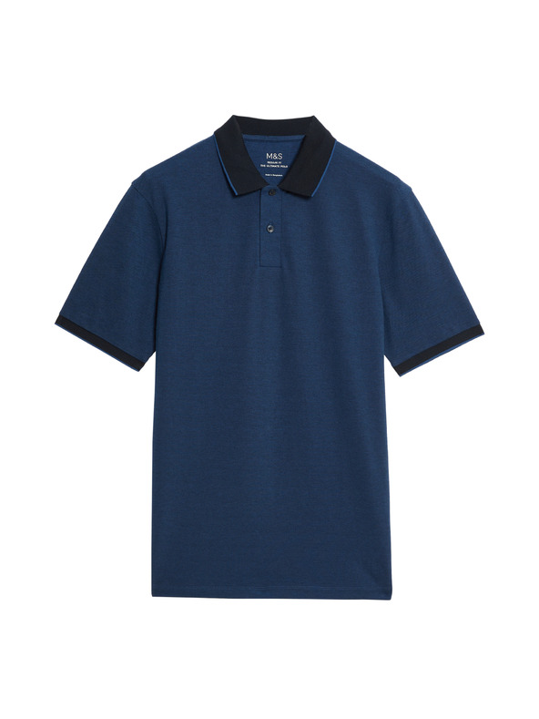 Marks & Spencer Pique pólóing kiemelt szegéllyel The Ultimate Marks & Spencer kék Marks & Spencer kék