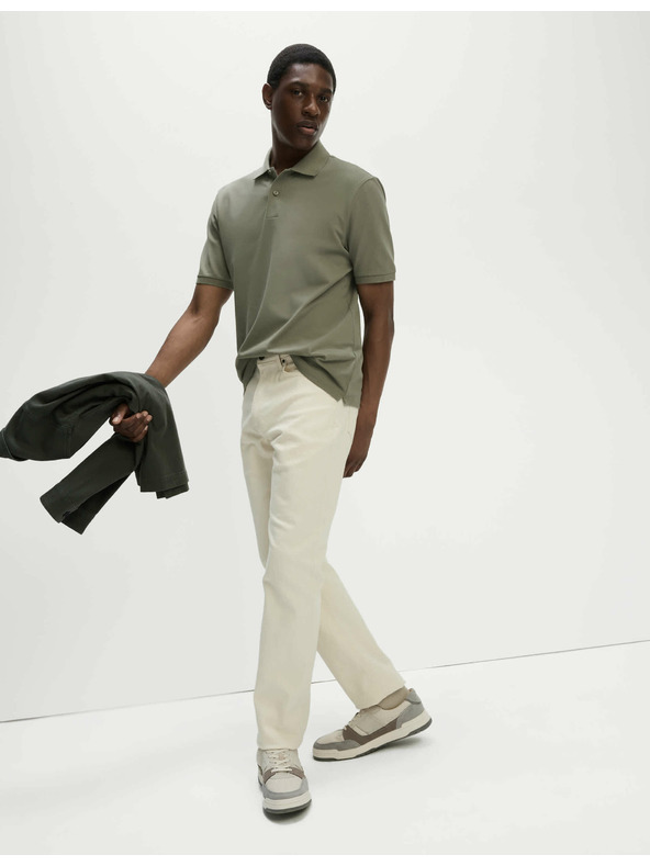 Marks & Spencer The Ultimate Pique galléros póló Marks & Spencer zöld