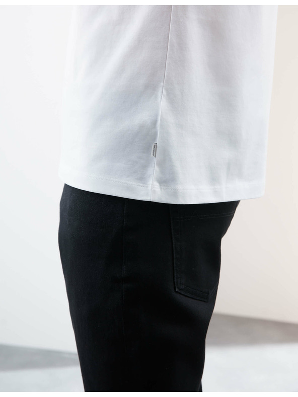 Marks & Spencer V-nyakú póló 100% Supima® pamutból Marks & Spencer fehér