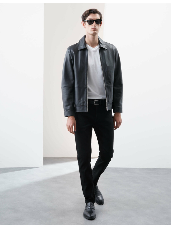 Marks & Spencer V-nyakú póló 100% Supima® pamutból Marks & Spencer fehér