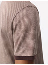 Marks & Spencer Jacquard póló 100% pamutból Marks & Spencer barna
