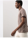 Marks & Spencer Jacquard póló 100% pamutból Marks & Spencer barna