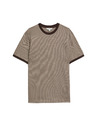 Marks & Spencer Jacquard póló 100% pamutból Marks & Spencer barna