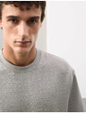 Marks & Spencer Jacquard Scuba póló magas pamuttartalommal Marks & Spencer szürke