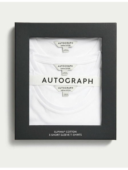 Marks & Spencer 100% Supima® pamut póló, 3 db Marks & Spencer fehér