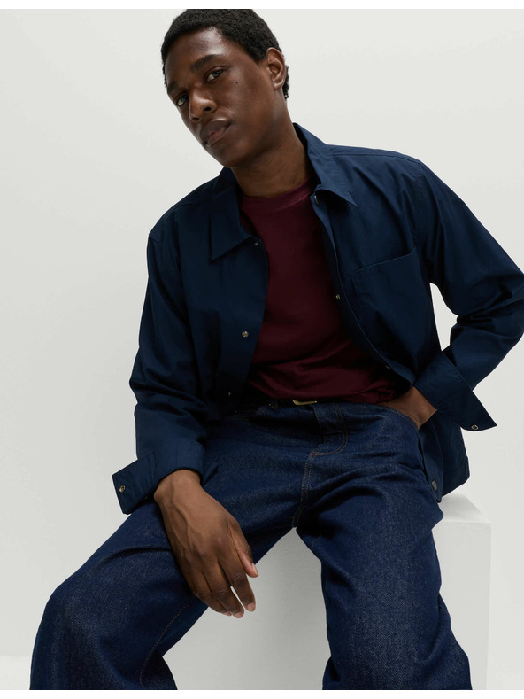 Marks & Spencer Nyakú póló 100% pamutból Marks & Spencer piros