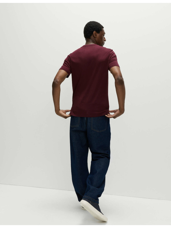 Marks & Spencer Nyakú póló 100% pamutból Marks & Spencer piros