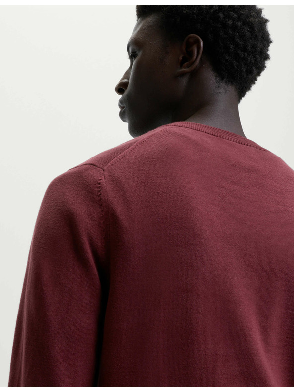 Marks & Spencer Tiszta pamut V-nyakú pulóver, Marks & Spencer piros