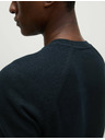 Marks & Spencer Nyakig érő nyakú pulóver tiszta pamutból, Marks & Spencer sötétkék