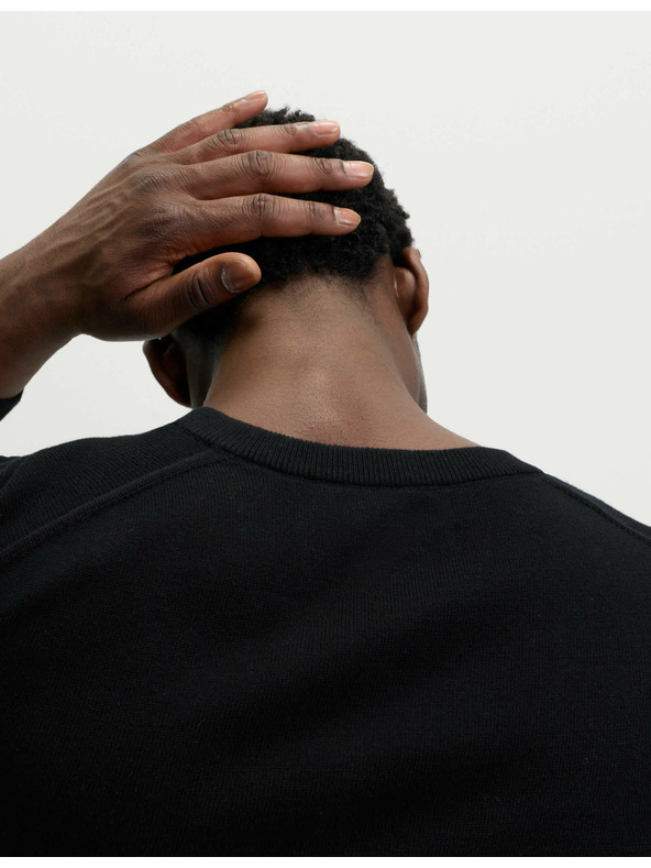 Marks & Spencer Tiszta pamut v-nyakú pulóver Marks & Spencer fekete