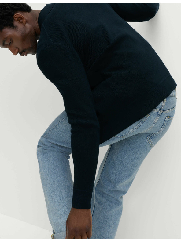 Marks & Spencer Kötött dzseki pamut keverékből, Marks & Spencer sötétkék