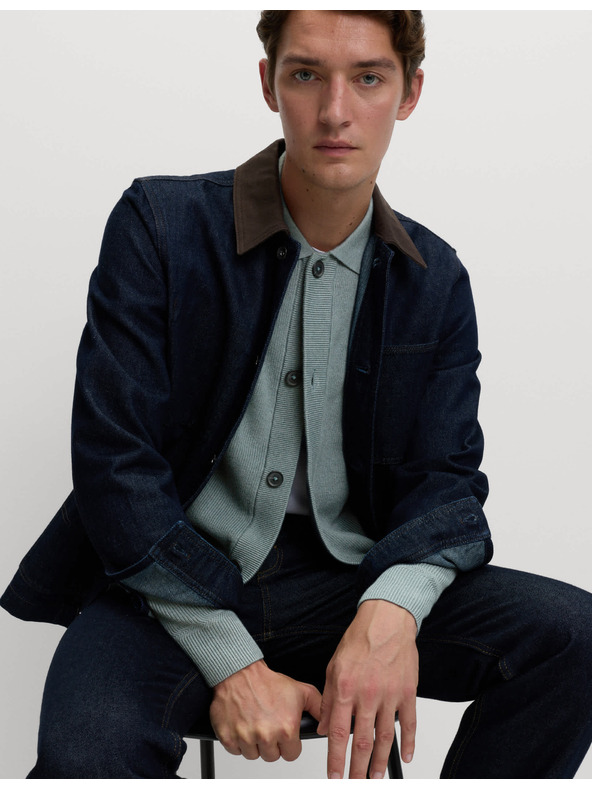 Marks & Spencer Kötött dzseki pamut keverékből, Marks & Spencer szürke