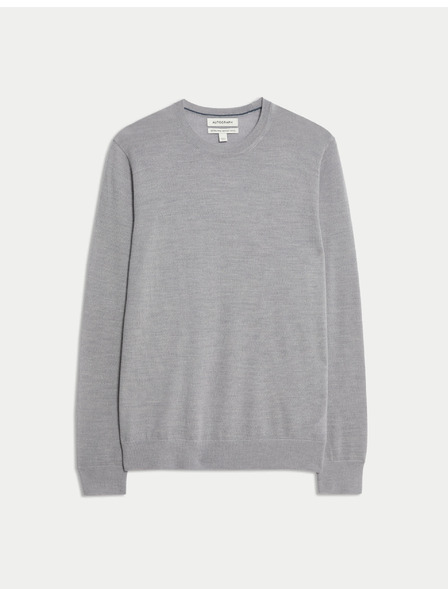 Marks & Spencer Pulóver tiszta rendkívül finom merino gyapjúból, Marks & Spencer szürke