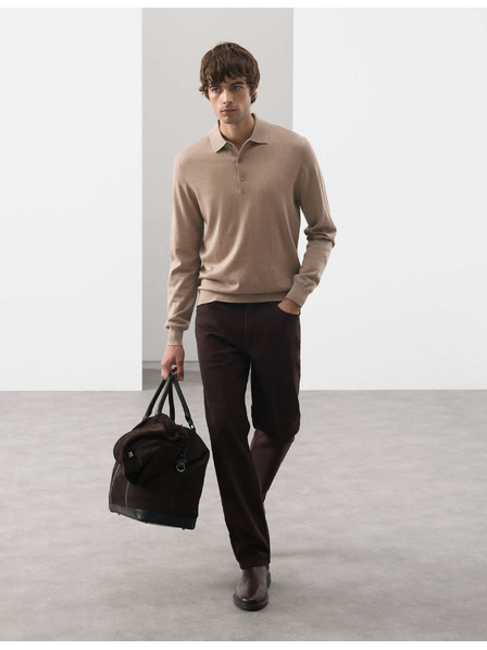 Marks & Spencer Polo ingek tiszta extra finom merino gyapjúból, Marks & Spencer barna