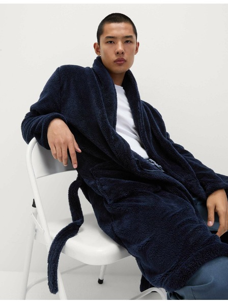 Marks & Spencer Marks & Spencer sötétkék Supersoft polár fürdőköpeny