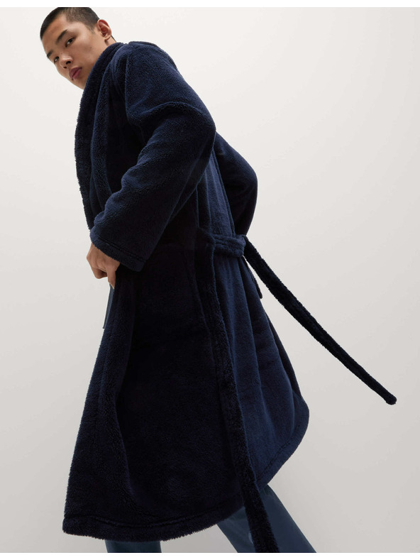 Marks & Spencer Marks & Spencer sötétkék Supersoft polár fürdőköpeny