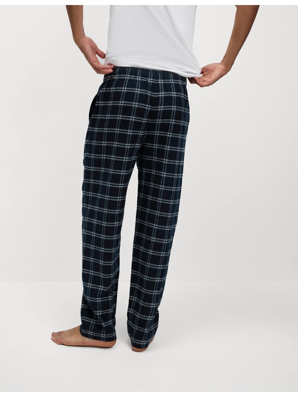 Marks & Spencer Marks & Spencer sötétkék kockás pizsama nadrág 100% pamutból