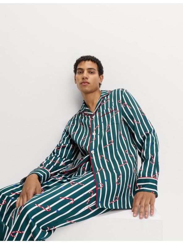 Marks & Spencer Vánoční pyžamový set z čisté bavlny s motivem lízátka Marks & Spencer zöld