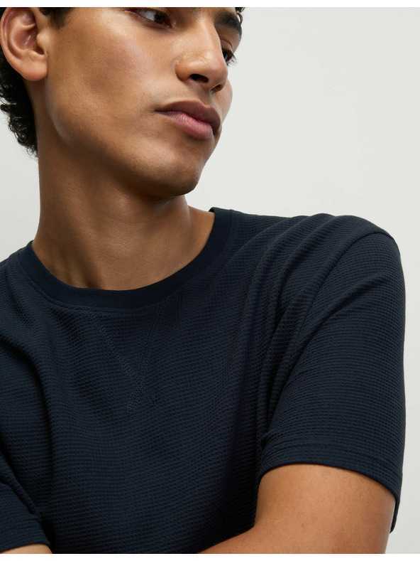 Marks & Spencer Pyžamová souprava z čisté bavlny s vaflovou texturou Marks & Spencer sötétkék