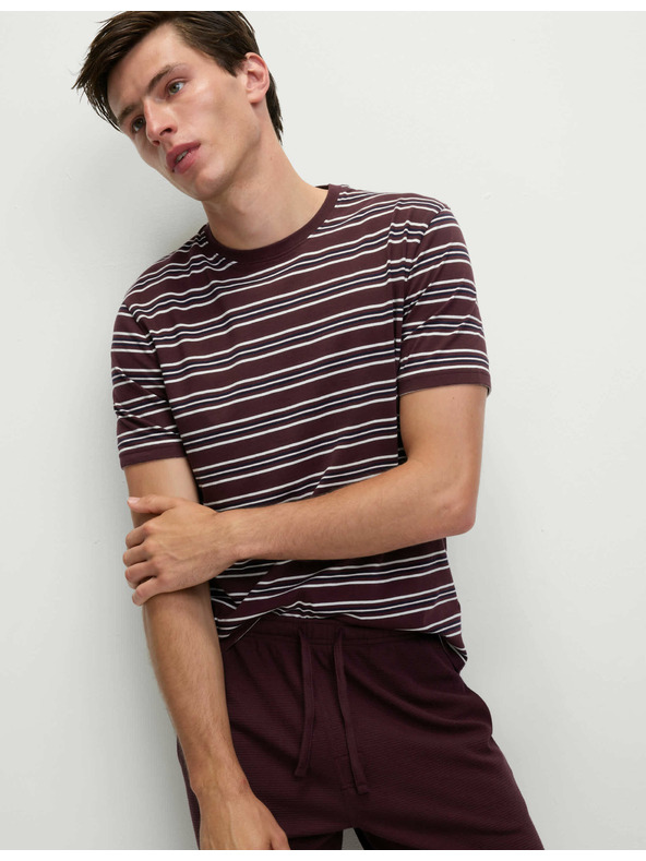 Marks & Spencer Pyžamová souprava z čisté bavlny s vaflovou texturou Marks & Spencer piros