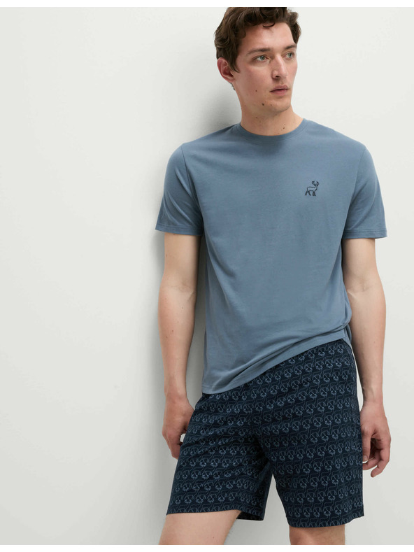 Marks & Spencer Pyžamová souprava z čisté bavlny s motivem jelena Marks & Spencer kék