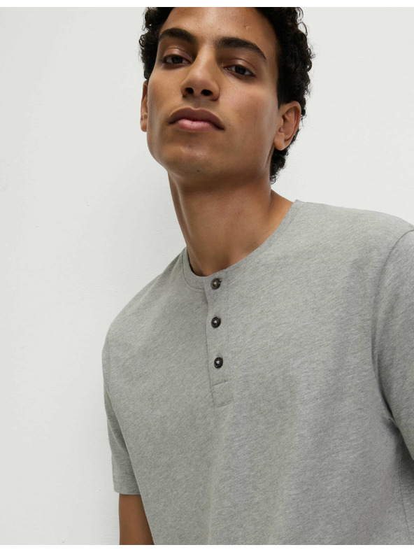 Marks & Spencer Károvaná pyžamová souprava z čisté bavlny s rozhalenkou Marks & Spencer szürke