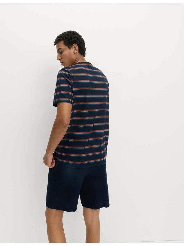 Marks & Spencer Pyžamová souprava s duhovými pruhy, z čisté bavlny Marks & Spencer sötétkék