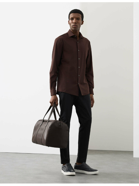 Marks & Spencer Marks & Spencer piros, karcsúsított szabású stretch funkcionális ing