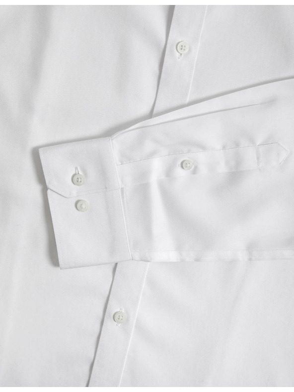 Marks & Spencer Marks & Spencer fehér, klasszikus szabású pamuting vasalást nem igénylő anyagból