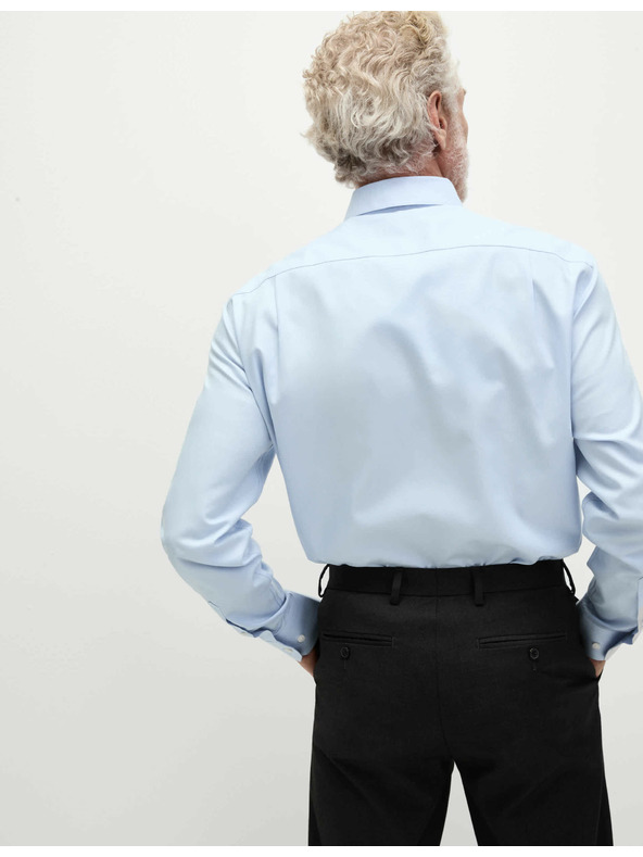 Marks & Spencer Marks & Spencer kék, klasszikus szabású 100% pamut ing vasalást nem igénylő anyagból