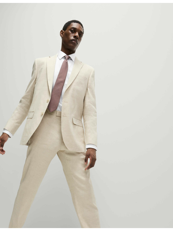 Marks & Spencer Marks & Spencer fehér, keskeny szabású ing nyakkendővel, könnyen vasalható