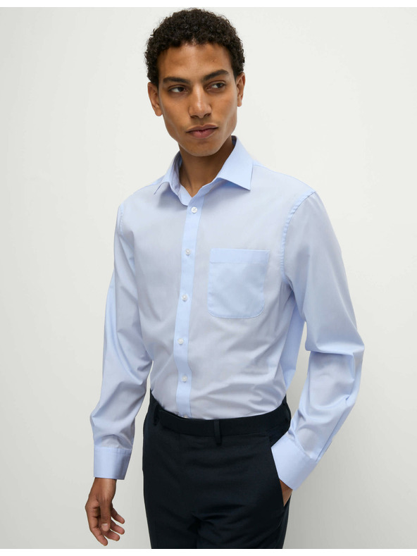 Marks & Spencer Marks & Spencer kék, hosszú ujjú normál szabású ing, 3 db