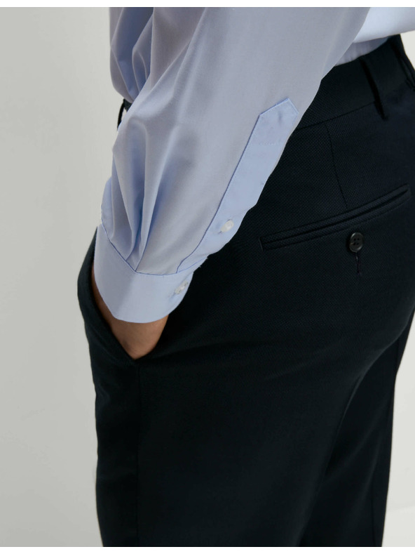 Marks & Spencer Marks & Spencer kék, hosszú ujjú normál szabású ing, 3 db