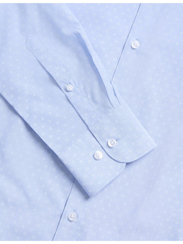 Marks & Spencer Marks & Spencer kék, 2 db-os keskeny szabású ing pamut keverékből, könnyen vasalható