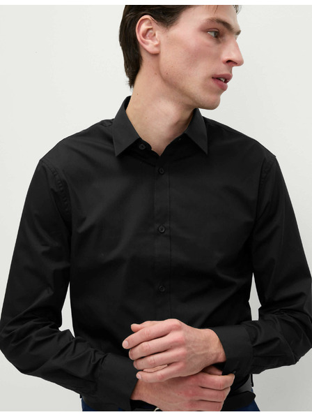 Marks & Spencer Marks & Spencer fekete, keskeny szabású ing, könnyen vasalható